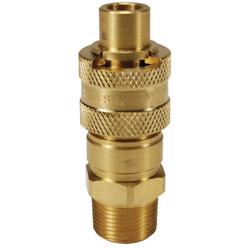 Brass Dix-Lock™ N-Series Bowes Interchange Male Thread Plug